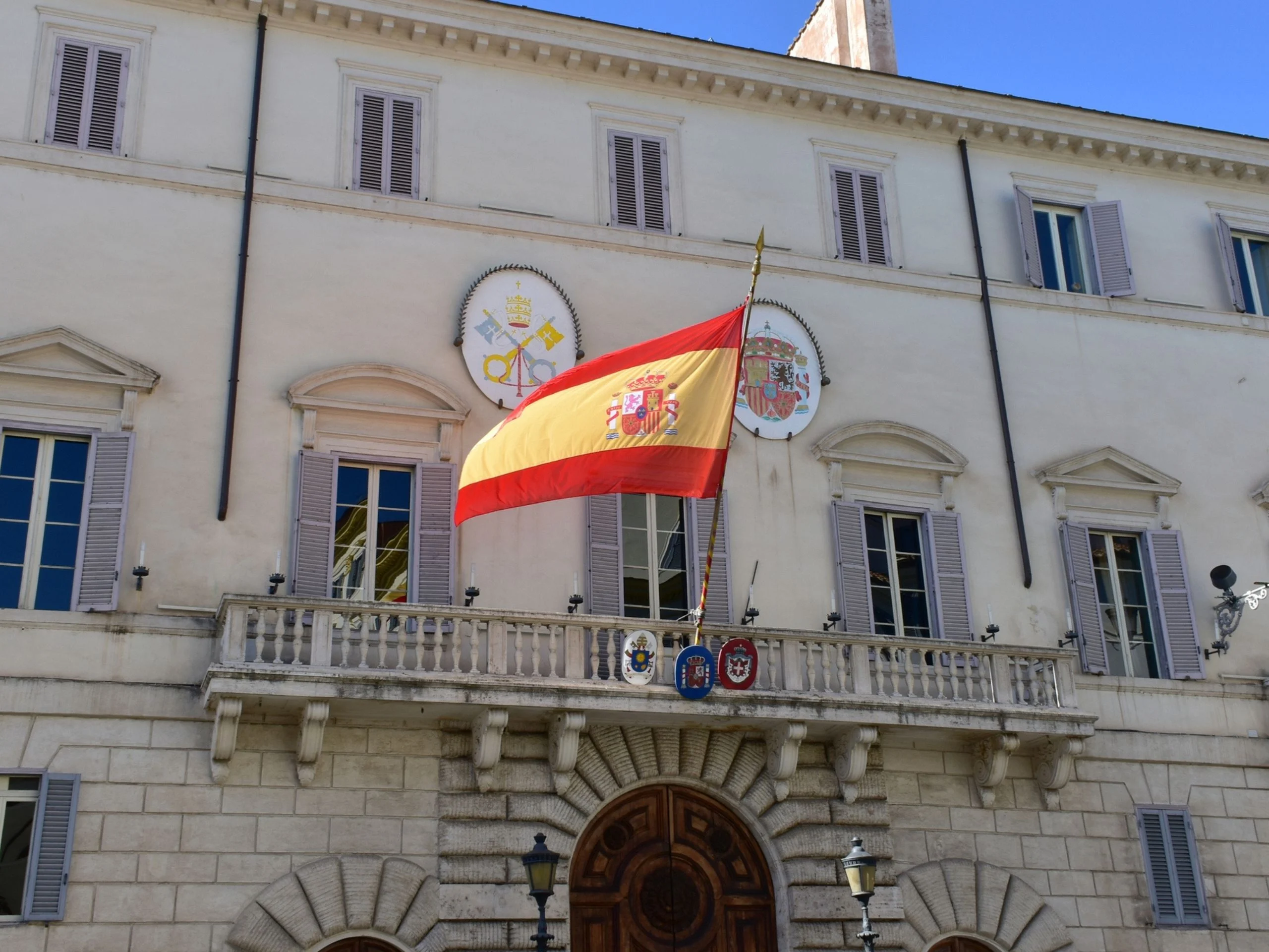 Palacio de Monaldeschi, Embajada de España en la Piazza di Spagna. Roma